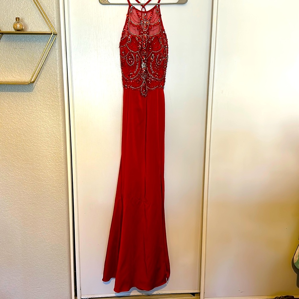 Red prom dress
